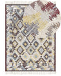 Area Rug Multicolour Jute 160 x 230 cm Rectangle with Tassels Handwoven Boho Style Living Room Bedroom Beliani