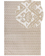 Area Rug Beige Jute 200 x 300 cm Rectangular with Geometric Pattern Flat Weave Boho Style Bedroom Living Room Beliani