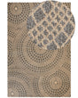 Area Rug Beige and Grey Jute 200 x 300 cm Rectangular with Geometric Pattern Flat Weave Boho Style Bedroom Living Room Beliani