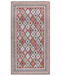 Area Rug Multicolour Cotton 80 x 150 cm Modern Geometric Pattern Soft Home Decor Beliani