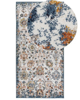 Area Rug Multicolour Synthetic Material 80 x 150 cm Oriental Pattern Jute Backing Vintage Traditional Living Room Bedroom Beliani