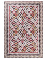 Area Rug Multicolour Cotton 200 x 300 cm Modern Geometric Pattern Soft Home Decor Beliani