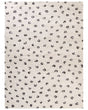 Rug Light Beige Cotton 200 x 300 cm Rectangular Animal Motif Modern Beliani