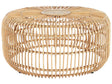 Rattan Garden Coffee Table Natural Rattan  85 cm Round Handmade Indoor Outdoor Living Room Terrace Patio Boho Style Beliani