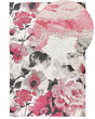 Cotton Area Rug Pink Flowers Motif 200 x 300 cm Rustic Boho Beliani