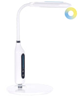 Desk Lamp White Table Lighting Reading Computer Lamp Adjustable Arm Slide Dimmer Colour Temperature  Beliani
