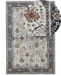 Area Rug Beige and Blue Polypropylene Polyester 200 x 300 cm Oriental Vintage Pattern Living Room Accessories Beliani