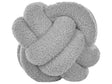 Decorative Cushion Grey Boucle Knot Pillow 19 x 19 cm Decor Accessories Beliani