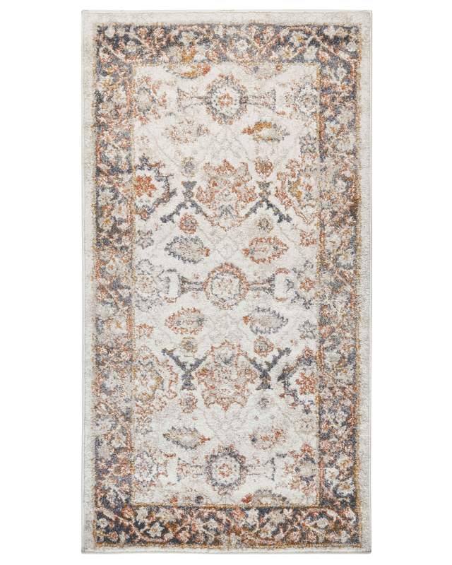 Area Rug Beige 80 x 150 cm Oriental Distressed Living Room Bedroom Beliani