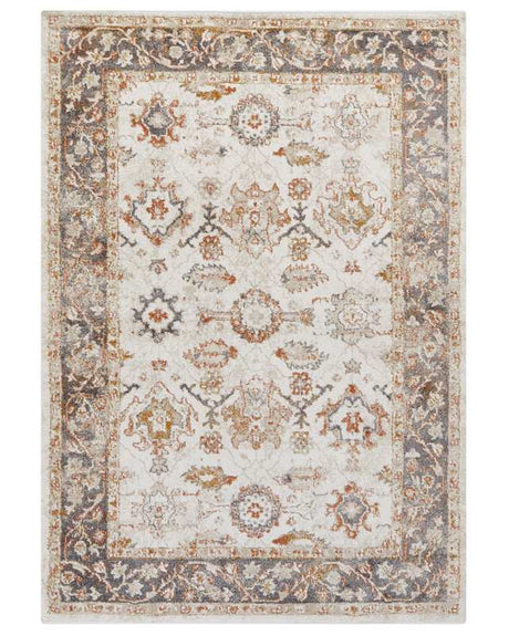 Area Rug Beige 160 x 230 cm Oriental Distressed Living Room Bedroom Beliani