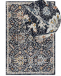 Area Rug Blue and Beige 160 x 230 cm Oriental Distressed Living Room Bedroom Beliani