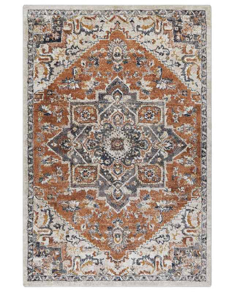 Area Rug Beige 200 x 300 cm Oriental Distressed Living Room Bedroom Beliani