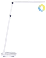Desk LED Lamp White with Base Stepless Dimming Touch Switch Light Office Study Modern Beliani