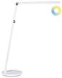 Desk LED Lamp White with Base Stepless Dimming Touch Switch Light Office Study Modern Beliani
