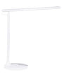 Desk LED Lamp Metal Aluminum White with Base Double Dimming Touch Switch Light Office Study Modern Beliani