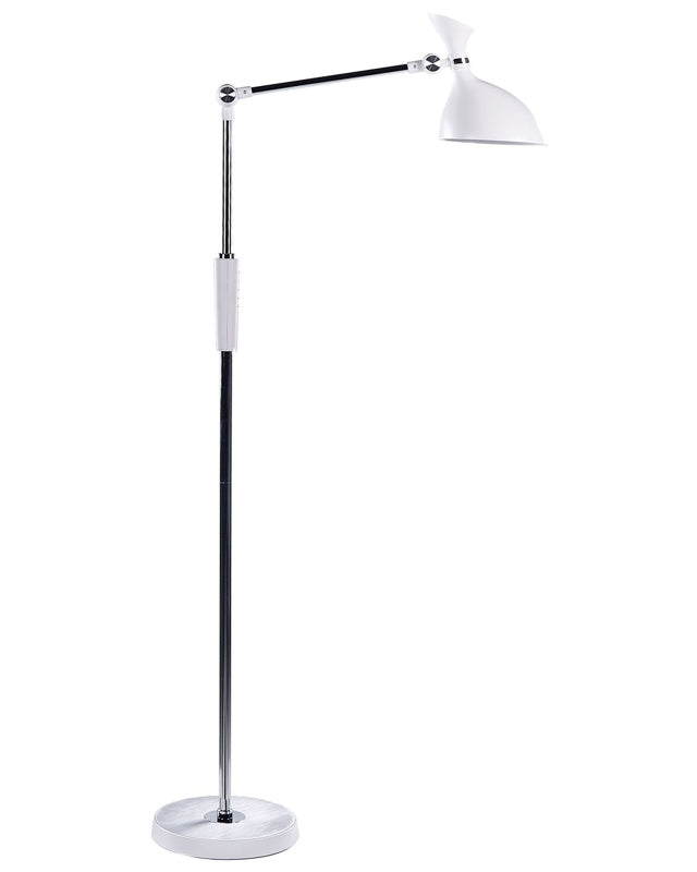 Floor LED Lamp White Synthetic Material 169 cm Height Dimming CCT Modern Lighting Home Office Beliani