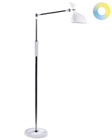 Floor LED Lamp White Synthetic Material 169 cm Height Dimming CCT Modern Lighting Home Office Beliani