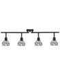 Ceiling Lamp Black Metal 4 Light Cage Shades Adjustable Arms Modern Beliani