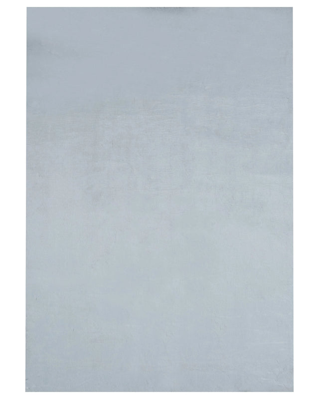 Faux Rabbit Fur Rug Mint Grey  Artificial Polyester Fur 160 x 230  cm Soft Shaggy High Pile Rug Beliani