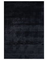 Faux Rabbit Fur Rug Black Artificial Polyester Fur 160 x 230  cm Soft Shaggy High Pile Rug Beliani