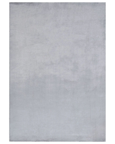 Faux Rabbit Fur Rug Grey Artificial Polyester Fur 160 x 230  cm Soft Shaggy High Pile Rug Beliani
