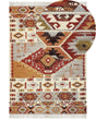 Kilim Area Rug Multicolour Wool and Cotton 200 x 300 cm Handmade Woven Boho Patchwork Pattern with Tassels Beliani