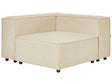 Corner Section Beige Linen 1-Seat Sofa Module Modern Single-Seat Beliani