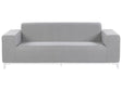 Garden Sofa Light Grey Fabric Upholstery White Aluminium Legs Indoor Outdoor Furniture Weather Resistant Outdoor Beliani