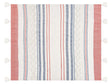 Throw Blanket Multicolour Polyester PET 130 x 150 cm with Decorative Tassels Striped Pattern Beliani
