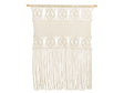 Wall Hanging Macramé Light Beige Boho Chic Style Wall Decoration Living Room Bedroom  Beliani