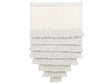 Wall Hanging Off-White Cotton Handwoven with Tassels Wall Décor Hanging Decoration Boho  Style Living Room Bedroom Beliani