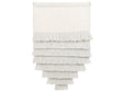Wall Hanging Off-White Cotton Handwoven with Tassels Wall Dcor Hanging Decoration Boho  Style Living Room Bedroom Beliani
