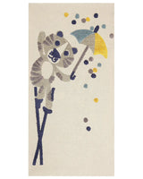 Kids Area Rug Multicolour 80 x 150 cm Cotton Animal Pattern Handwoven Floor Playmat Beliani