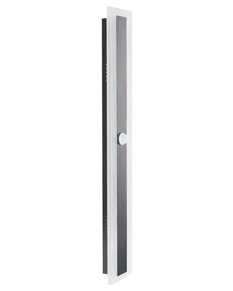 Outdoor LED Wall Light Lamp Black 80 cm Steel Acrylic with Motion Sensor Modern Design Beliani