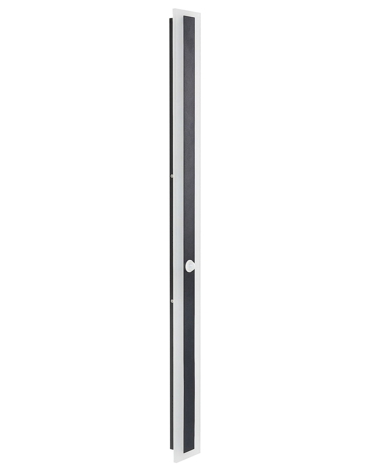 Outdoor LED Wall Light Lamp Black 100 cm Steel Acrylic with Motion Sensor Modern Design Beliani
