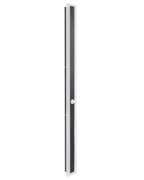 Outdoor LED Wall Light Lamp Black 100 cm Steel Acrylic with Motion Sensor Modern Design Beliani