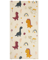Kids Area Rug Multicolour 80 x 150 cm Cotton Animal Natural Pattern Handwoven Floor Playmat Beliani