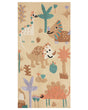 Kids Area Rug Multicolour 80 x 150 cm Cotton Animal Natural Pattern Handwoven Floor Playmat Beliani