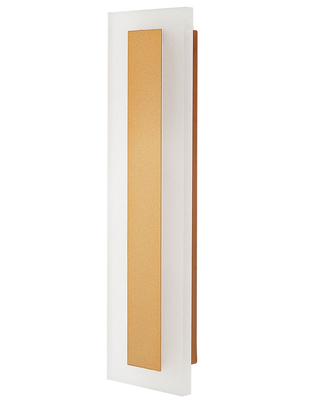 Outdoor LED Wall Light Lamp Gold 30 cm Steel Acrylic Modern Design Beliani