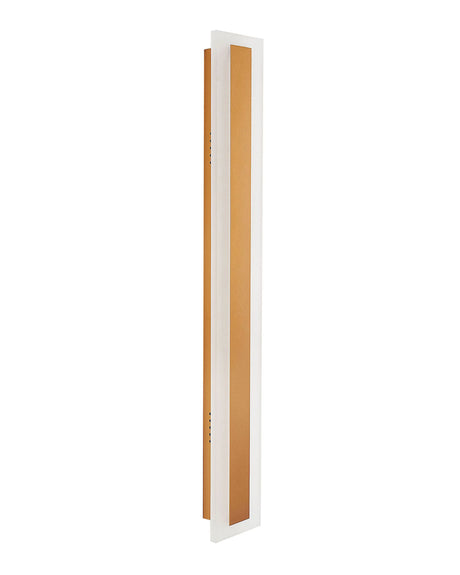 Outdoor LED Wall Light Lamp Gold 60 cm Steel Acrylic Modern Design Beliani