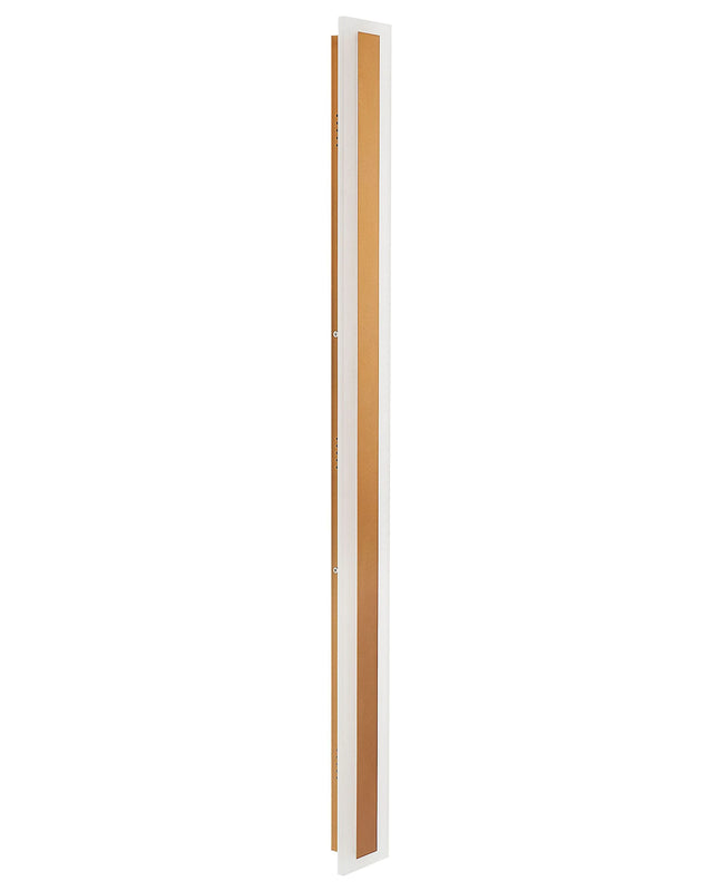 Outdoor LED Wall Light Lamp Gold 100 cm Steel AcrylicModern Design Beliani