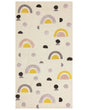 Area Rug Multicolour Cotton Polyester 80 x 150 cm Rainbow Motif Low Pile Runner for Children Playroom  Beliani