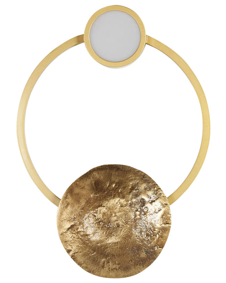 Wall Lamp Gold  25 cm Indoor Wall Lamp Decorative Wall Hanging Lamp for Entrance Hall Staircase Accessories Vintage Design Beliani