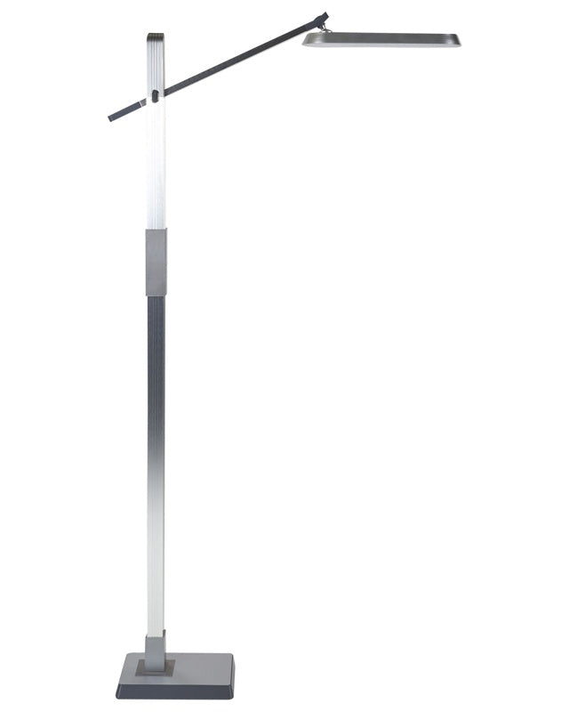 Floor LED Lamp Silver Synthetic Material 144 cm Height Dimming CCT Modern Lighting Home Office Beliani