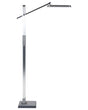 Floor LED Lamp Silver Synthetic Material 144 cm Height Dimming CCT Modern Lighting Home Office Beliani