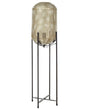 Floor Lamp Black and Brass Iron Metal Contemporary Design Modern Home Decor Lighting Beliani