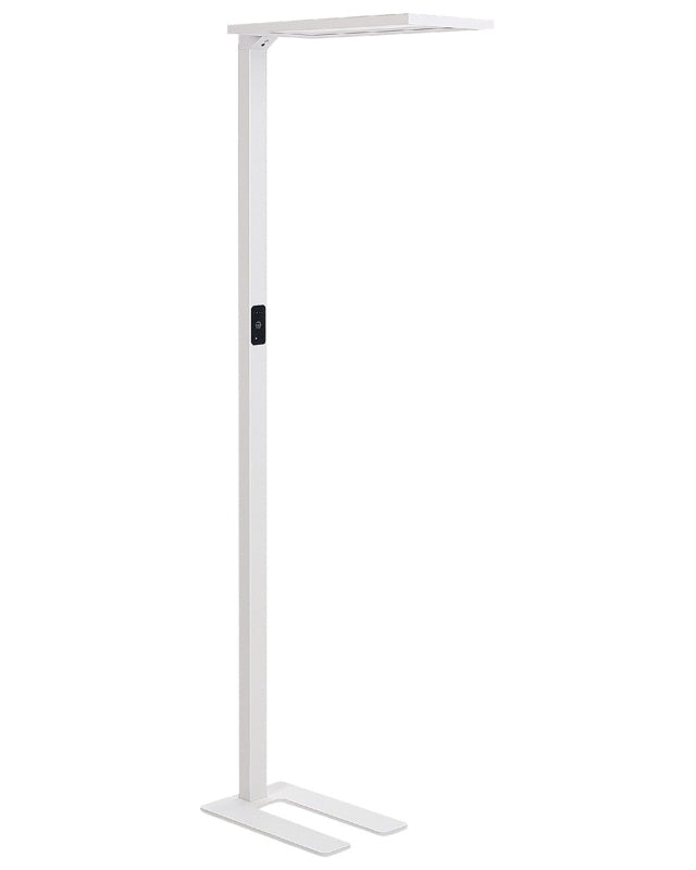 Floor LED Lamp White Aluminium 196 cm Height Touch Switch Dimming Motion Sensor Modern Lighting Home Office Beliani