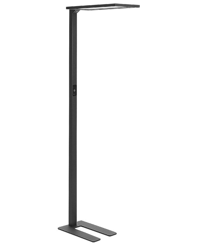 Floor LED Lamp Black Aluminium 196 cm Height Touch Switch Dimming Motion Sensor Modern Lighting Home Office Beliani