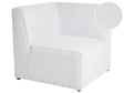 Corner Section Off White Corduroy 1-Seat Jumbo Cord Sofa Module Modern Single-Seat Beliani