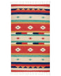 Klim Area Rug Multicolour Cotton 80 x 150 cm Cut Shuttle Handwoven Floor Wall Rug Geometric Reversible Pattern Tassels Beliani